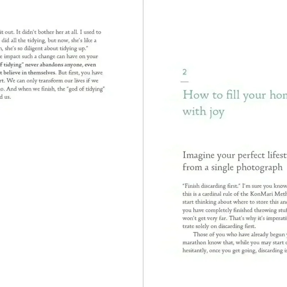 Marie Kondo "Spark Joy" Hardcover NWT - Picture 5 of 7